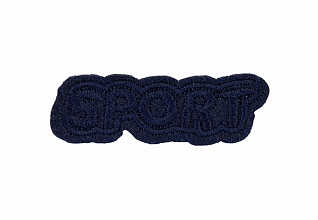 Термоаппликация "Sport" т.синий 38х12мм LA573